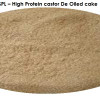 High protein castor de oiled cake (castor meal)